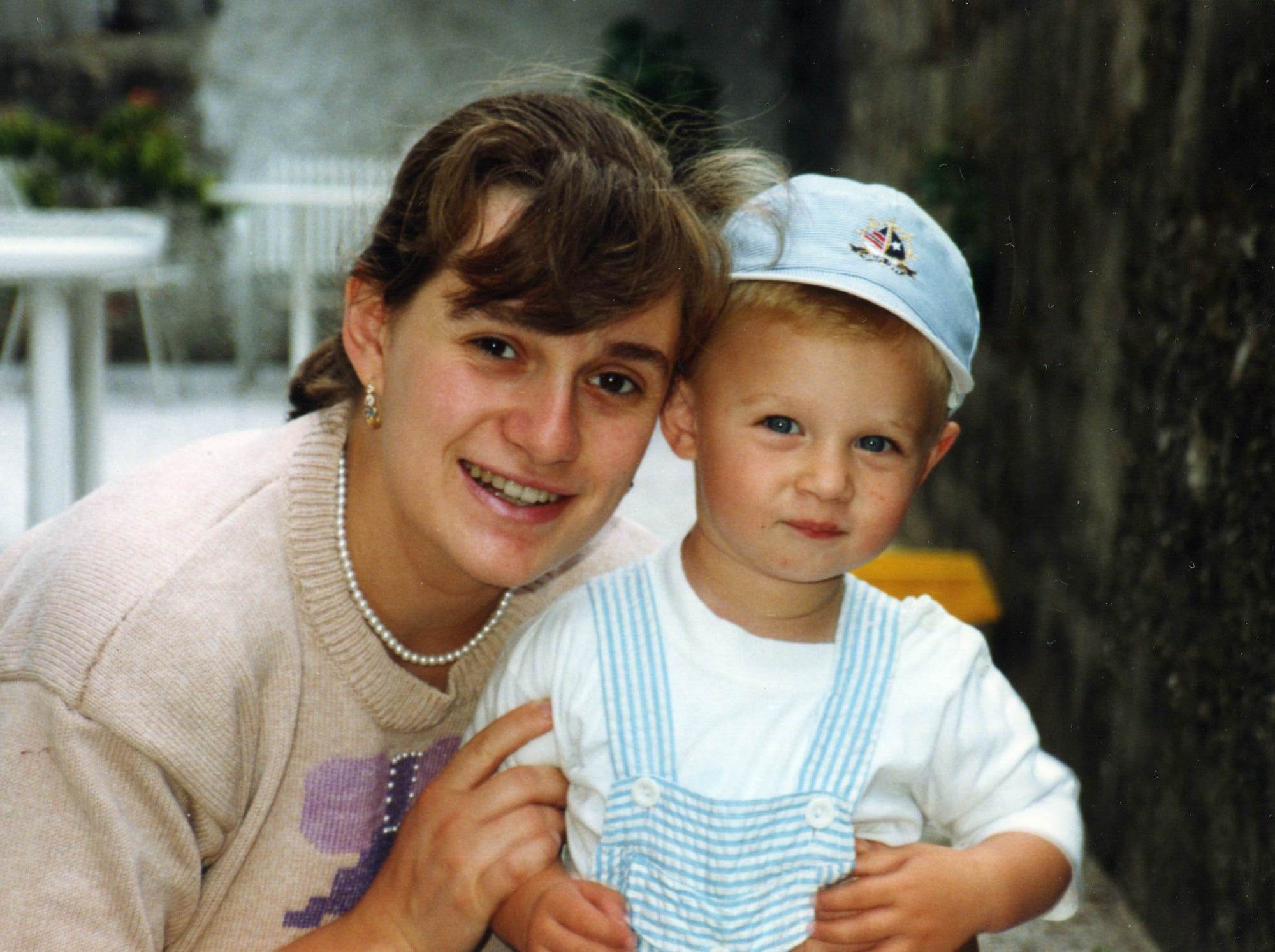 Maria Cristina con il suo piccolo Francesco